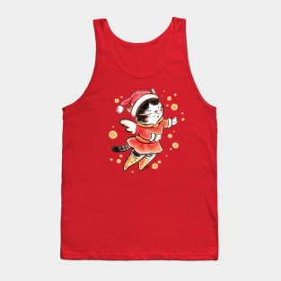 Santa cat angel Tank Top